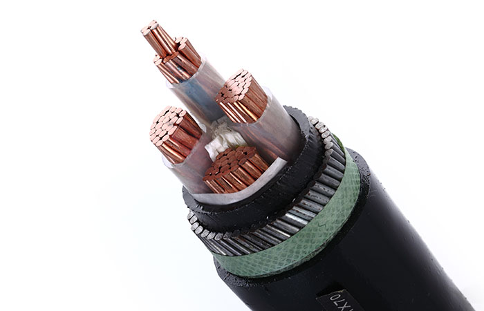 0.6/1kv Copper conductor XLPE insulated Steel Wire Armoured PVC sheathed Power Cable