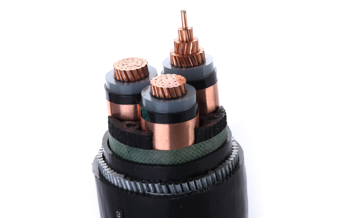 0.6/1kv Copper conductor XLPE insulated Steel Wire Armoured PVC sheathed Power Cable